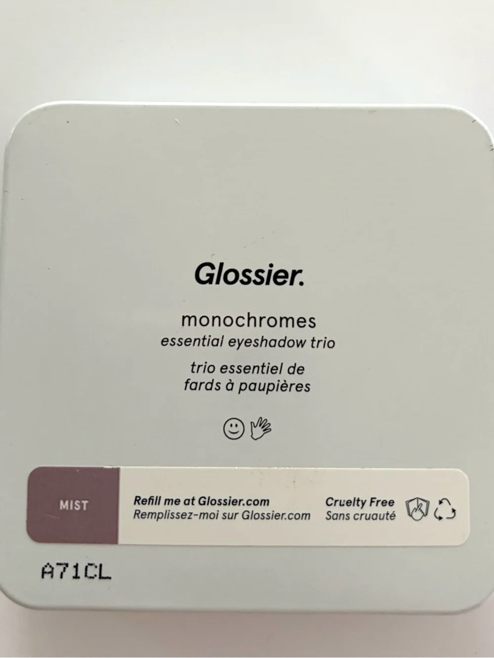 Glossier Make up Eyeshadow Monochromes Essential Eyeshadow Trio Shade Mist